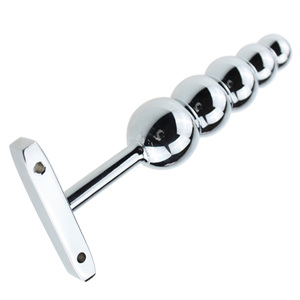 Giocattolo del sesso della spina di estremità anale di forma dell'albero del metallo dell'acciaio inossidabile con la maniglia - Product Image 2