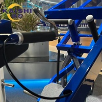 Équipement de musculation professionnel Kaishi HM-6004 Super Pendulum Squat Machine, machine à squat à pendule robuste à charge de plaques, pour exercices des jambes, des fessiers et des quadriceps
