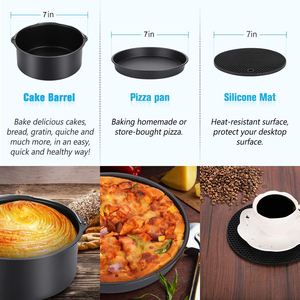 Antiaderente Torta barile <span class=keywords><strong>Pizza</strong></span> Pan 12 pezzo di Aria Friggitrici Set di <span class=keywords><strong>Accessori</strong></span> - Product Image 5