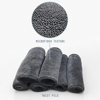 Grande serviette de séchage pour voiture en microfibre torsadée, absorbante, séchage rapide, sans rayures, pour le detailing automobile, vente en gros
