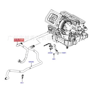 Tuyau de refroidissement 8V6118C553ADG 8V6118C553ADF en caoutchouc pour mise à niveau et rénovation Fordson - Product Image 1