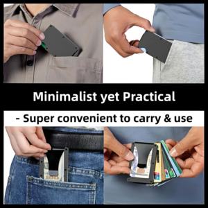 Мужской металлический кошелек с защитой от кражи - Product Image 4