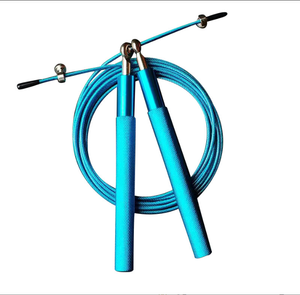 Corde à sauter pour adultes en alliage d'aluminium avec poignée fine LOGO Laser Outil d'entraînement sportif de fitness - Product Image 3