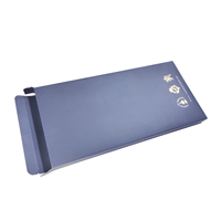 Boîte cadeau en papier recyclé bleu marine personnalisée avec dorure à chaud et estampage en relief, emballage de luxe haut de gamme, personnalisation du logo disponible