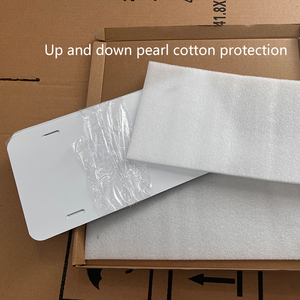 Cadre de plaque d'immatriculation de <span class=keywords><strong>moto</strong></span> et de voiture européenne personnalisé par sublimation, blanc, en aluminium, avec gaufrage, plaque d'immatriculation - Product Image 2