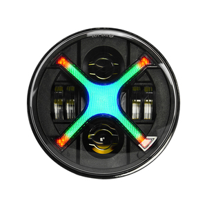 ไฟรถยนต์ LED RGB ทรงกลมขนาด 7 นิ้ว ควบคุมได้ สีสันสดใส เปลี่ยนสีได้หลากหลาย สำหรับระบบไฟอัตโนมัติแบบยูนิตเดียว - Product Image 3