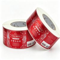 Impression d'étiquettes personnalisées pour flacons cosmétiques, autocollants en vinyle en rouleau pour emballage de flacons, soins de la peau, parfums, gels douche
