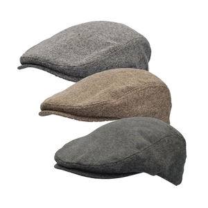 Todos los días de moda Otoño Invierno estilo sombrero plano Check impreso transpirable Ivy Cap en varios tamaños para un uso cómodo - Product Image 5