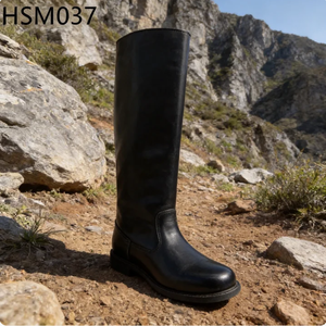 Botas de Combate ZYF para Hombre, Duraderas, para Caminos de Grava, con Aumento de Altura de 14 Pulgadas, Color Negro, para Expediciones HSM037 - Product Image 2