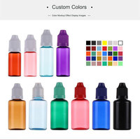 Bouteille compte-gouttes vide en PET ambré de 10, 20, 30, 50 ml avec bouchon sécurité enfant, flacon en plastique pour huile florale – Vente en gros