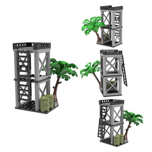 หลายสีWw2ฐานทหารปราสาทMocฐานทหารนาฬิกาTower Houseอุปกรณ์เสริมอุปกรณ์กองทัพของเล่นสําเร็จรูปชุด - Product Image 4