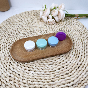 20g 50g jaune vert rose lotions de soin de la peau pot de crème en plastique contenant cosmétique avec couvercles - Product Image 4
