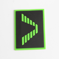 Écusson en silicone personnalisé avec logo en relief, à coudre sur les jeans, étiquette de vêtement, badges 3D pour vêtements, rouleau lavable