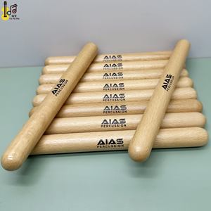 3月2025日采购节8英寸山毛榉木音乐木鼓棒节奏Orff音乐严格鼓价格 - Product Image 3