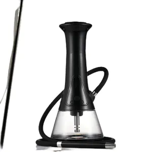 Nova versão de cachimbo de água elétrico equipado com bateria de 40000mAh, venda quente de cachimbo de água Shisha LED acrílico de alta qualidade com alta qualidade