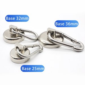 L25 anello girevole neodimio ganci magnetici forza di trazione 24 36kg forte magnete alpinismo fibbia pentola magneti con clip in acciaio - Product Image 3