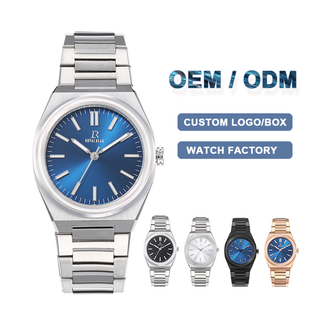 Wholesale Hot Sale Luxury Waterproof Stainless Steel Watch Case Glass Dial Pointer Mechanical Movement Unisex Watch Bracelet