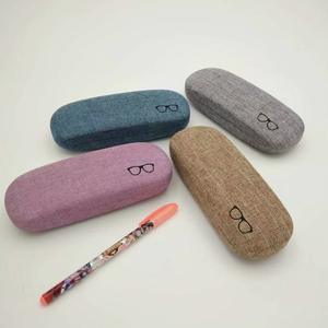 מכירה לוהטת פשתן מודפס קטן זכוכית אישיות חמוד זול משקפיים מקרה - Product Image 2