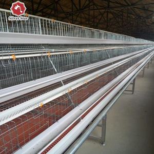 Di alta qualità A tipo 3 tiers 120 uccelli 4 tiers 160 uccelli pollo strato batteria gabbia per la vendita - Product Image 4