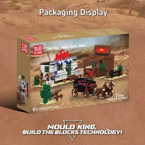 Mould King 24062 2025 Nuevo Juego de Bloques de Construcción del Banco del Salvaje Oeste, 693 Piezas, Regalo para Niños - Product Image 6