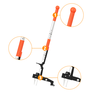 Estrattore di erbacce strumento estrattore di erbacce strumento Stand Up pesante, lungo manico con 3 artigli testa in acciaio Design, radice di Weeder - Product Image 2