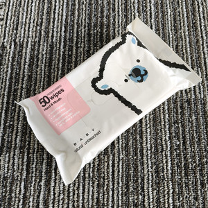 Lot de 50 lingettes humides jetables à base d'eau pour mains, bouche et visage, non tissées, douces, pour bébés et usage domestique, vente en gros, OEM - Product Image 4