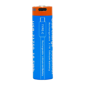 Batería de Iones de Litio de 3-7 Voltios, USB Tipo-C, 21700, 5000 mAh, Batería de Litio 21700 Li-ion para Linternas - Product Image 1
