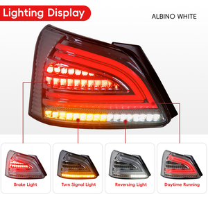 Lámpara de coche para <span class=keywords><strong>Toyota</strong></span> Vios <span class=keywords><strong>Yaris</strong></span> 2008-2013 luces traseras accesorios de coche para lámpara trasera Vios - Product Image 2