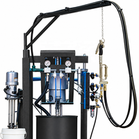 Mesin Ekstruder Sealant Silikon Dua Komponen Hidrolik WEILI 1.5KW Motor Penggerak Pneumatik Elektrik untuk Kaca Isolasi dan Kaca Lini