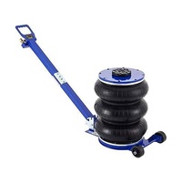 Cric pneumatique à triple sac de 5 tonnes, cric ballon gonflable avec poignée allongée, outils de levage rapide pour réparation automobile