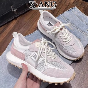 <span class=keywords><strong>Scarpe</strong></span> <span class=keywords><strong>Sportive</strong></span> da <span class=keywords><strong>Donna</strong></span> Versatili in Pelle e Mesh Traspirante, Nuovi Sandali Estivi Traforati Stile Dad per Camminare - Product Image 2