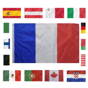 Banderas de Brasil de 3x5 pies con Múltiples Diseños, Banderas de Países del Mundo, Impresas en Serigrafía, de Poliéster Ecológico y Duradero para Deportes - Product Image 1