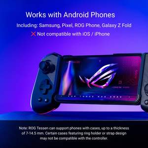 Contrôleur de jeu mobile Asus Rog Tessen, pliable, compact, filaire, USB C, programmable pour téléphones Android - Product Image 6