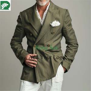 <span class=keywords><strong>Abiti</strong></span> a righe per gli uomini Slim Fit da sposa smoking da sposo elegante set di Blazer vestiti personalizzati 2 pezzi giacca + pantaloni - Product Image 6