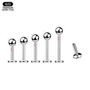 Clous en titane G23 ASTM F136 de 7 mm, 8 mm, 9 mm, 10 mm, 12 mm pour piercing des lèvres, des oreilles et du nez - Product Image 5