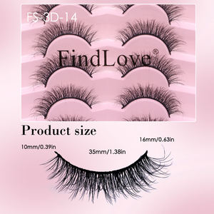 <span class=keywords><strong>7</strong></span> paires de faux cils <span class=keywords><strong>en</strong></span> vison synthétique avec logo personnalisé, fournisseur de cils entiers, 3D, volumineux, longueur mixte, courbure D, volume, faits à la main - Product Image 5