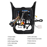 Autoradio Android Podofo 9 pouces Double Din avec Carplay sans fil, Android Auto, GPS, WiFi pour Renault Logan 2009-2013 Vente en gros OEM ODM