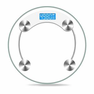 Hot 180 KG Circular Digital Glass Bathroom Scale Battery-Powered Body Weighing Scale - Product Image 1