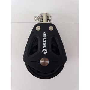 Poulie à roulement à billes pour voilier à double roue Master BP-0603F, diamètre de la roue 60 mm, diamètre du câble 12 mm, matériel marin - Product Image 1