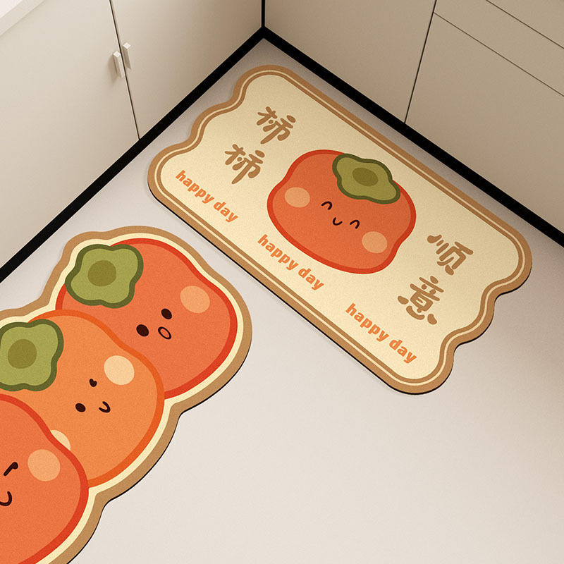 Les kakis sont dodus et longs.