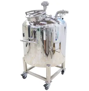 Cosmetic liquid oil stainless steel pneumatic sealed mixing equipment perfume fragrance oil juice mixer making machine