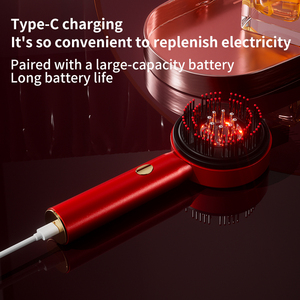 2025 peine de pelo de luz roja de alto rendimiento masajeador de cuero cabelludo cabeza de cepillo Dispositivo de mejora del cabello con características de mejora del crecimiento - Product Image 4