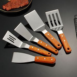 Stainless Steel Teppanyaki Cooking Western Pizza Hand Grasping Pie Pressure Spatula Raw Pancake Tool - Product Image 3
