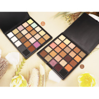 OEM hochwertige tierversuchsfreie vegane Augenschattenpalette 25 Farben hochpigmentiertes Make-up mit Glitzer individuelles Logo Eigenmarke