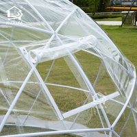 Tenda Kemah, untuk pesta, berkemah, rumah kaca, tenda kubah igloo taman, bening transparan, mewah, 2.9m 3.6m