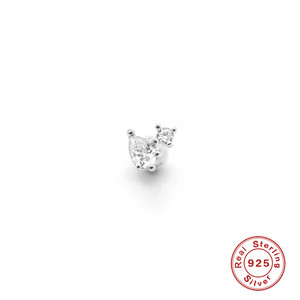 ROXI Pendientes Pequeños de Plata 925 con Zirconia en Forma de Gota para Mujer, Tendencia 2021 - Product Image 3