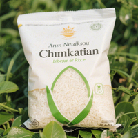 Sac de scellage arrière de qualité alimentaire de grande capacité personnalisé avec fenêtre transparente sac d'emballage de riz emballage flexible