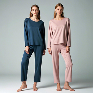 Set di Abbigliamento da Casa Personalizzati per Donne, Comodo e Delicato sulla Pelle, <span class=keywords><strong>Pigiama</strong></span> Primaverile in <span class=keywords><strong>Cotone</strong></span> di Bambù - Product Image 5