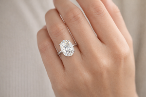 Anillo de Diamantes de Platino Premium para Mujer, Joyería Clásica y Elegante con Acabado Brillante, Ideal para Fiestas y Uso Diario - Product Image 4