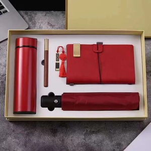 Ensemble cadeau en promotion <span class=keywords><strong>2022</strong></span>, promotion, avec stylo, parapluie, bouteille Thermos avec Logo personnalisé - Product Image 4
